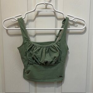 Hollister Cropped Ruched Tank - size XS